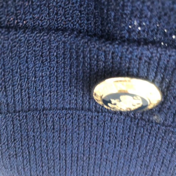 St. John Cardigan w/ matching Tank Top Navy - Picture 9 of 12